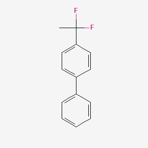 molecular formula C14H12F2 B1395795 4-(1,1-DIFLUOROETHYL)BIPHENYL CAS No. 1204296-02-5