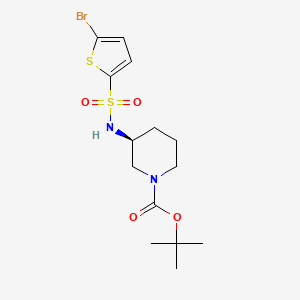 molecular formula C14H21BrN2O4S2 B13957963 (S)-tert-butyl 3-(5-bromothiophene-2-sulfonamido)piperidine-1-carboxylate 