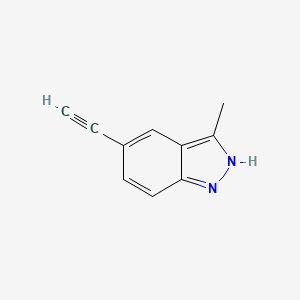 molecular formula C10H8N2 B1395797 5-乙炔基-3-甲基-1H-吲唑 CAS No. 1093307-29-9