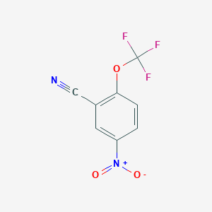 molecular formula C8H3F3N2O3 B1395798 5-Nitro-2-(trifluoromethoxy)benzonitrile CAS No. 1214341-32-8