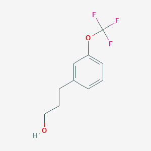 molecular formula C10H11F3O2 B1395799 3-(3-(Trifluoromethoxy)phenyl)propan-1-ol CAS No. 1057671-55-2