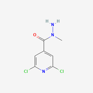 molecular formula C7H7Cl2N3O B13957994 Isonicotinic acid, 2,6-dichloro-, 1-methylhydrazide CAS No. 57803-52-8