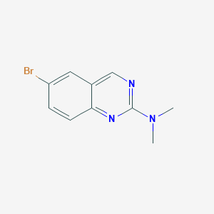 molecular formula C10H10BrN3 B1395800 6-Bromo-N,N-dimethyl-2-quinazolinamine CAS No. 882670-78-2
