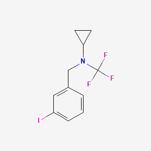 molecular formula C11H11F3IN B13958016 N-(3-iodobenzyl)-N-(trifluoromethyl)cyclopropanamine 