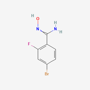 molecular formula C7H6BrFN2O B1395803 4-Bromo-2-fluoro-N-hydroxybenzimidamide CAS No. 635702-31-7