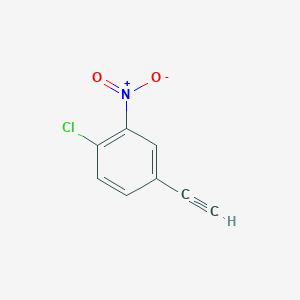 molecular formula C8H4ClNO2 B1395808 1-Chloro-4-ethynyl-2-nitrobenzene CAS No. 1057669-91-6