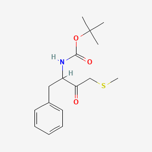 Tert-butyl (1-benzyl-3-methylsulfanyl-2-oxopropyl)carbamate