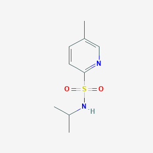 molecular formula C9H14N2O2S B13958129 N-isopropyl-5-methylpyridine-2-sulfonamide 