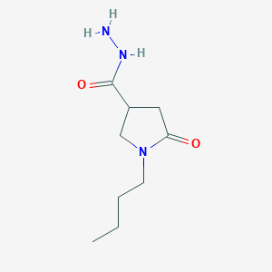 molecular formula C9H17N3O2 B1395818 1-Butyl-5-oxopyrrolidine-3-carbohydrazide CAS No. 1437312-24-7