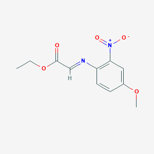 molecular formula C11H12N2O5 B13958180 Ethyl [(4-methoxy-2-nitrophenyl)imino]acetate 