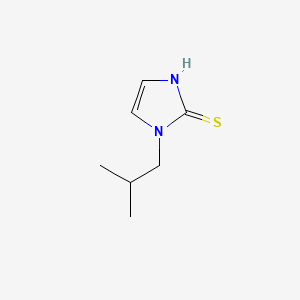 molecular formula C7H12N2S B13958223 1-Isobutyl-2-mercaptoimidazole CAS No. 64038-78-4