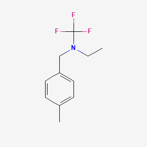 molecular formula C11H14F3N B13958247 N-(4-methylbenzyl)-N-(trifluoromethyl)ethanamine 