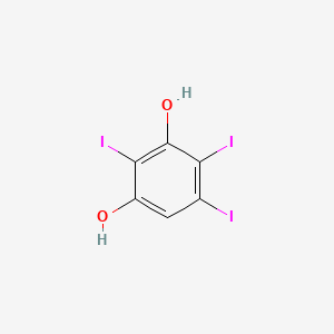 molecular formula C6H3I3O2 B13958317 Triiodoresorcinol CAS No. 58649-90-4