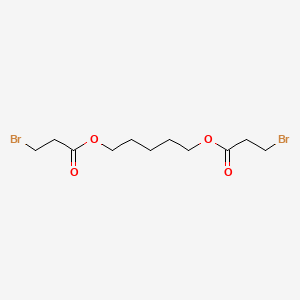 molecular formula C11H18Br2O4 B13958330 Pentane-1,5-diyl bis(3-bromopropionate) CAS No. 53219-90-2