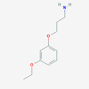 molecular formula C11H17NO2 B1395834 3-(3-Ethoxyphenoxy)-propylamine CAS No. 1247168-03-1