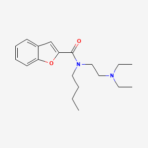 molecular formula C19H28N2O2 B13958364 N-Butyl-N-(2-(diethylamino)ethyl)-2-benzofurancarboxamide CAS No. 50341-80-5