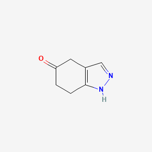molecular formula C7H8N2O B1395838 4,5,6,7-Tetrahydro-5(1h)-indazolone CAS No. 1196154-00-3
