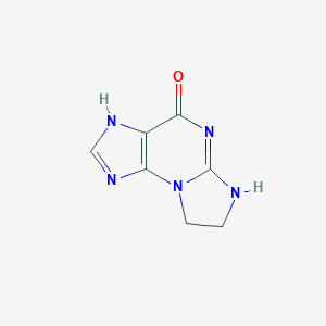 molecular formula C7H7N5O B139584 N(2),3-Ethanoguanine CAS No. 126854-10-2