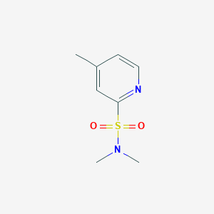 molecular formula C8H12N2O2S B13958407 N,N,4-trimethylpyridine-2-sulfonamide 