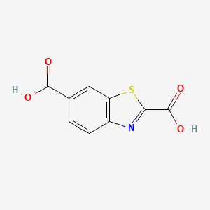 molecular formula C9H5NO4S B13958433 1,3-Benzothiazole-2,6-dicarboxylic acid CAS No. 22514-81-4
