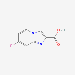 molecular formula C8H5FN2O2 B1395846 7-Fluoroimidazo[1,2-a]pyridine-2-carboxylic acid CAS No. 886363-98-0