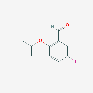 molecular formula C10H11FO2 B1395850 5-氟-2-异丙氧基苯甲醛 CAS No. 610797-48-3