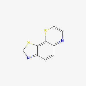 molecular formula C9H6N2S2 B13958509 2H-[1,3]Thiazolo[4,5-h][1,4]benzothiazine CAS No. 36338-76-8