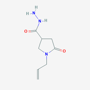 molecular formula C8H13N3O2 B1395851 1-Allyl-5-oxopyrrolidine-3-carbohydrazide CAS No. 1437312-07-6