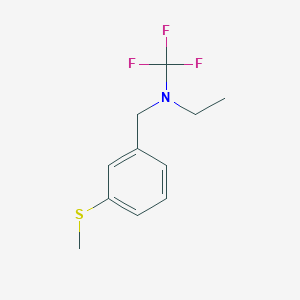 molecular formula C11H14F3NS B13958513 N-(3-(methylthio)benzyl)-N-(trifluoromethyl)ethanamine 