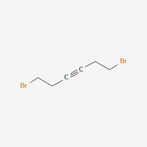 molecular formula C6H8Br2 B13958528 3-Hexyne, 1,6-dibromo- CAS No. 61233-70-3