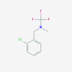 molecular formula C9H9ClF3N B13958553 N-(2-chlorobenzyl)-1,1,1-trifluoro-N-methylmethanamine 