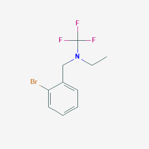 molecular formula C10H11BrF3N B13958577 N-(2-bromobenzyl)-N-(trifluoromethyl)ethanamine 