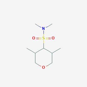 molecular formula C9H19NO3S B13958585 N,N,3,5-tetramethyltetrahydro-2H-pyran-4-sulfonamide 