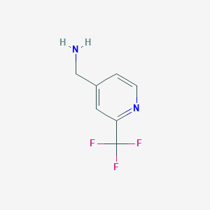 molecular formula C7H7F3N2 B1395859 (2-(Trifluoromethyl)pyridin-4-yl)methanamine CAS No. 916304-20-6