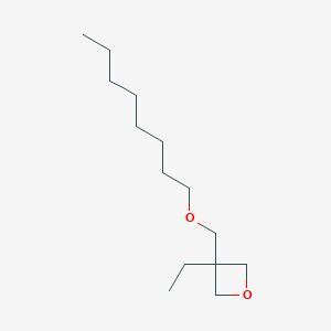 molecular formula C14H28O2 B13958600 3-Ethyl-3-[(octyloxy)methyl]oxetane CAS No. 491851-55-9