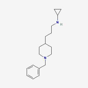molecular formula C18H28N2 B13958604 N-(3-(1-benzylpiperidin-4-yl)propyl)cyclopropanamine 