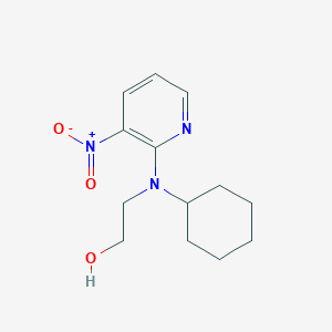B1395861 2-[Cyclohexyl(3-nitropyridin-2-yl)amino]ethanol CAS No. 1275898-92-4