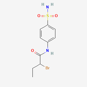 molecular formula C10H13BrN2O3S B1395862 N-[4-(氨基磺酰)苯基]-2-溴丁酰胺 CAS No. 1275351-06-8