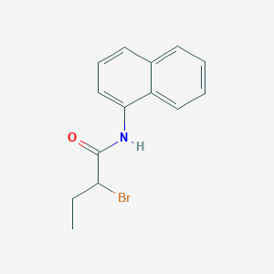 molecular formula C14H14BrNO B1395863 2-Bromo-N-1-naphthylbutanamide CAS No. 1274614-70-8