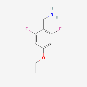 molecular formula C9H11F2NO B1395865 4-乙氧基-2,6-二氟苄胺 CAS No. 1092461-39-6