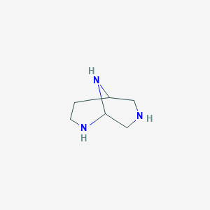 molecular formula C6H13N3 B13958658 2,7,9-Triazabicyclo[3.3.1]nonane CAS No. 501414-21-7