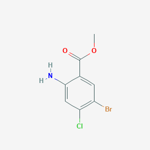 molecular formula C8H7BrClNO2 B1395880 Methyl 2-amino-5-bromo-4-chlorobenzoate CAS No. 765211-09-4