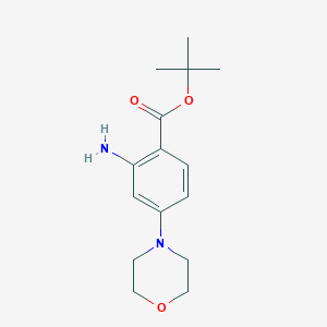 molecular formula C15H22N2O3 B1395893 tert-butyl 2-amino-4-(morpholin-4-yl)benzoate CAS No. 1108745-90-9