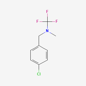 molecular formula C9H9ClF3N B13958934 N-(4-chlorobenzyl)-1,1,1-trifluoro-N-methylmethanamine 