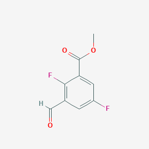 molecular formula C9H6F2O3 B1395894 Methyl 2,5-difluoro-3-formylbenzoate CAS No. 952480-00-1