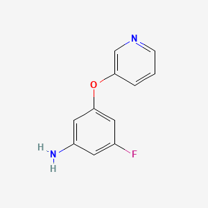 molecular formula C11H9FN2O B1395906 3-Fluoro-5-(pyridin-3-yloxy)aniline CAS No. 791644-59-2