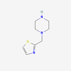 molecular formula C8H13N3S B1395912 1-[(1,3-噻唑-2-基)甲基]哌嗪 CAS No. 885699-90-1