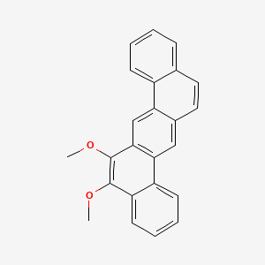 molecular formula C24H18O2 B13959138 DIBENZ(a,h)ANTHRACENE, 5,6-DIMETHOXY- CAS No. 63040-49-3