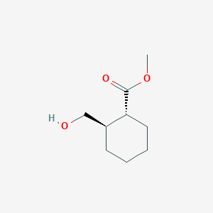 molecular formula C9H16O3 B1395915 Methyl trans-2-hydroxymethylcyclohexane-1-carboxylate CAS No. 71550-80-6