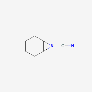 molecular formula C7H10N2 B13959153 7-Azabicyclo[4.1.0]heptane-7-carbonitrile CAS No. 507223-42-9